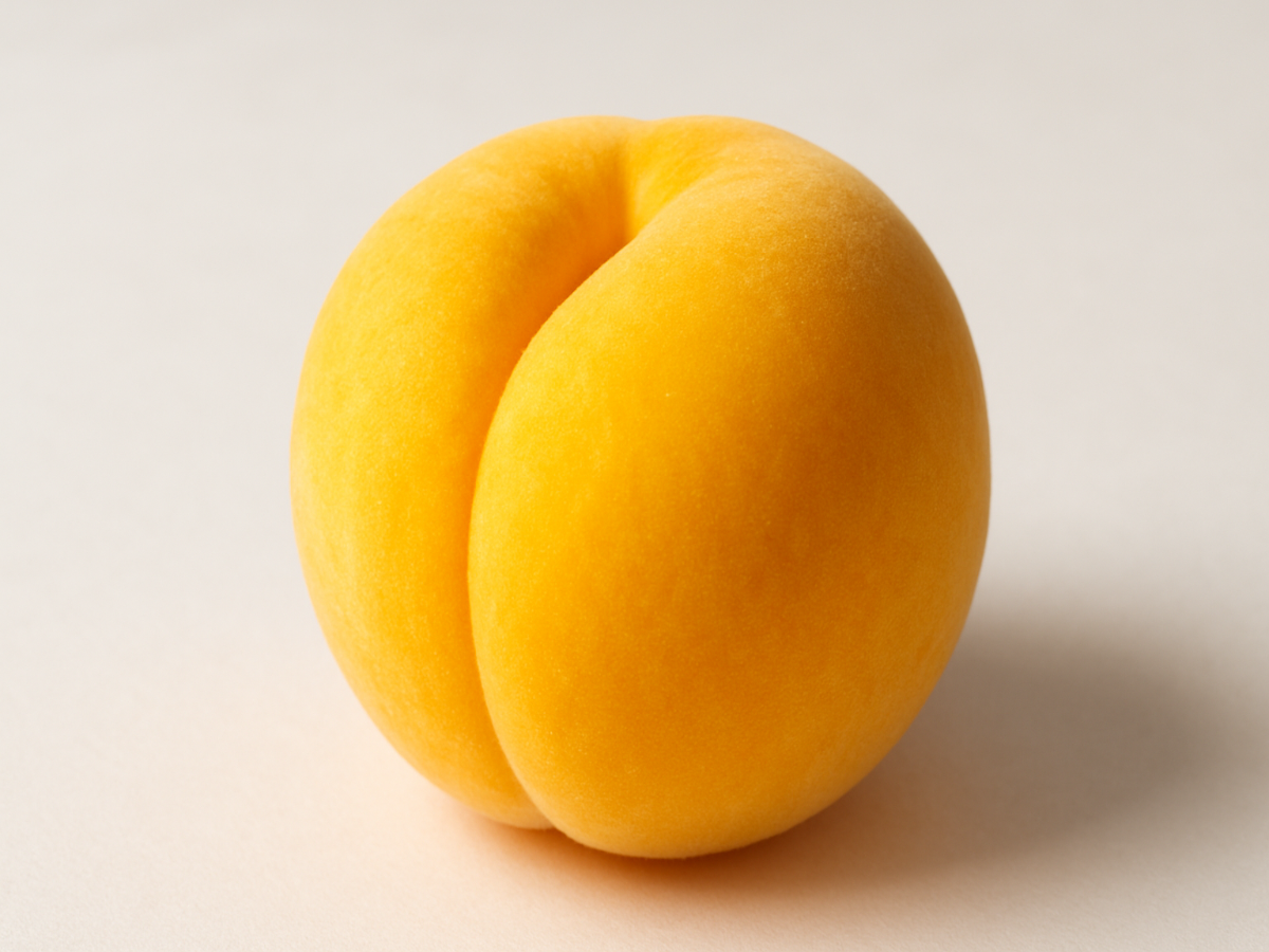 bright yellow peach